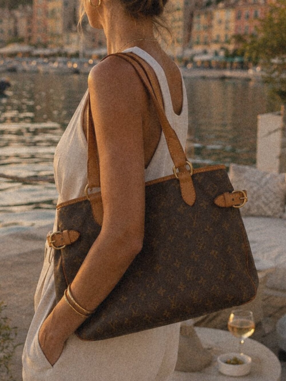Louis Vuitton Batignolles Horizontal Monogram Canvas Tote Bag M51154 with COA